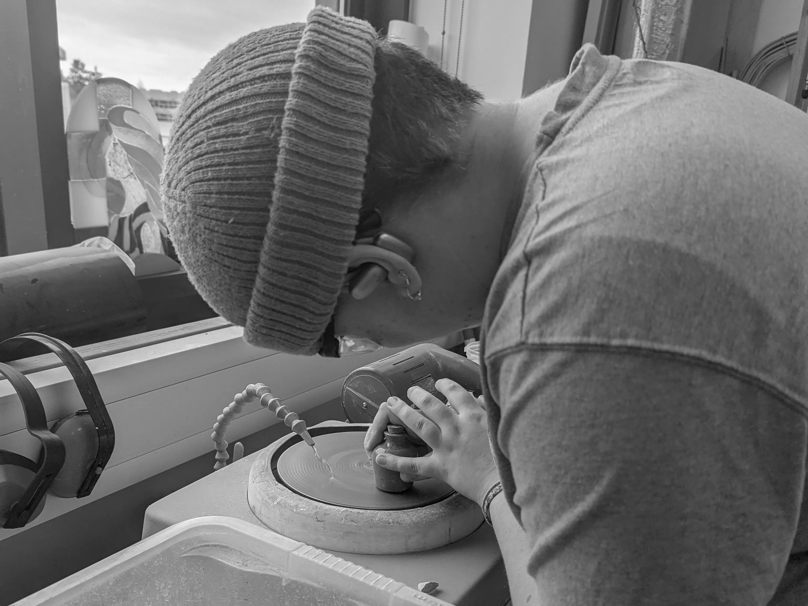 Image of Daniel working